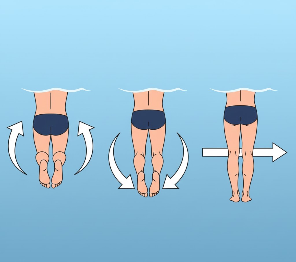 Động tác chân trong bơi ếch đúng kỹ thuật